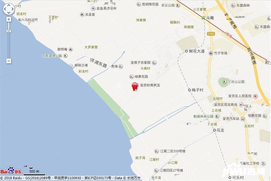 中国滇池花田国际度假区位置交通图