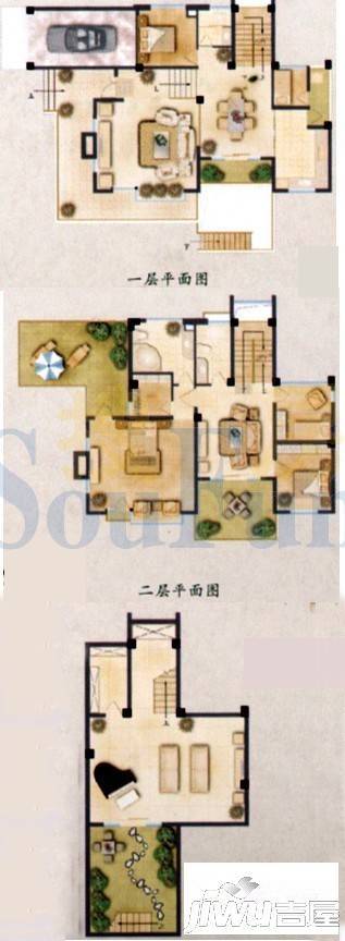 野鸭湖酩悦台4室3厅3卫243.7㎡户型图