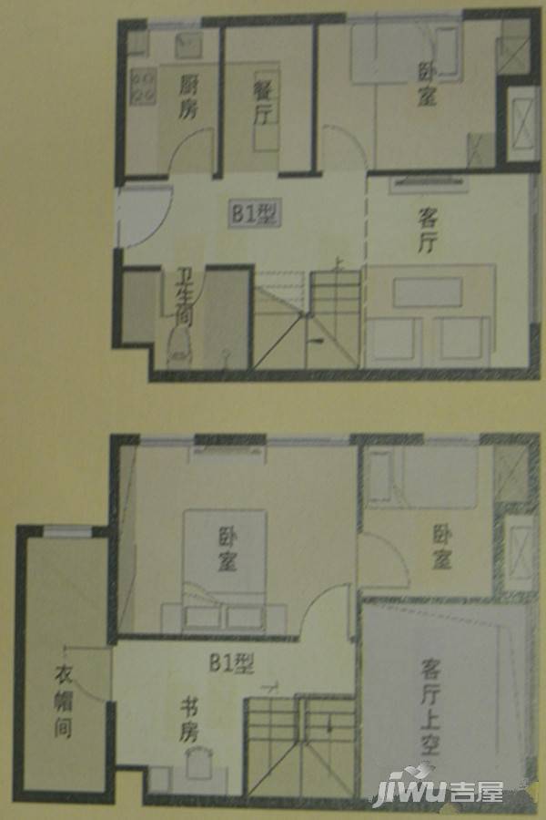 新都昌商业广场4室2厅1卫61.8㎡户型图