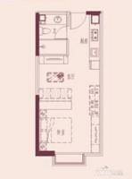 凤凰国际凤凰湾1室1厅1卫42.3㎡户型图