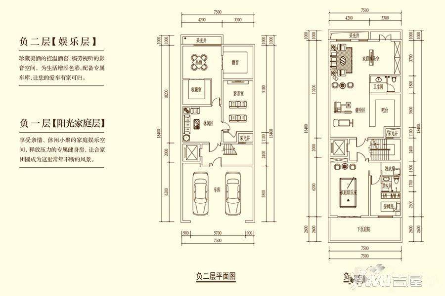 骆驼湾荣府5室3厅5卫306㎡户型图