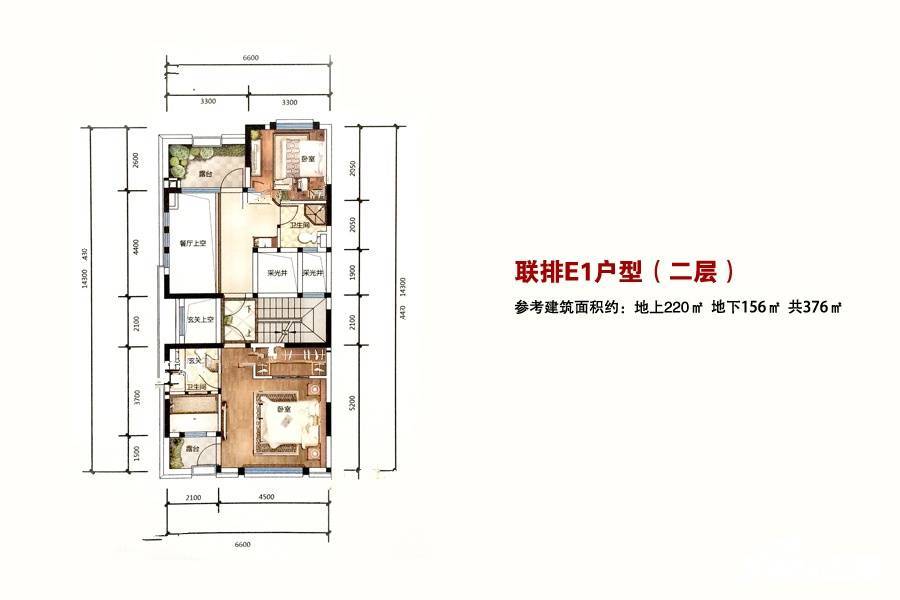 招商雍景湾5室2厅4卫376㎡户型图