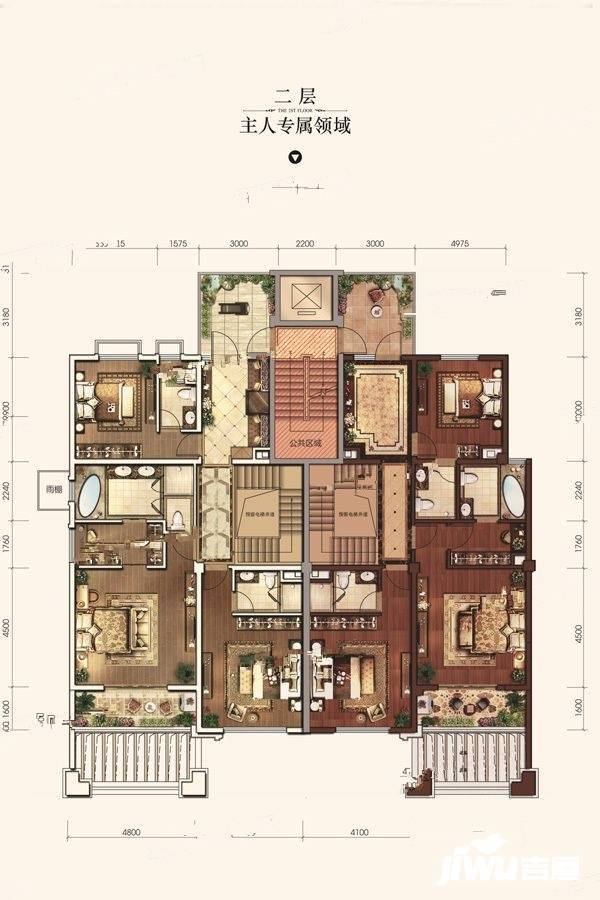 绿地海珀澜庭8室12厅13卫380㎡户型图