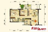 龙城国际2室2厅2卫户型图