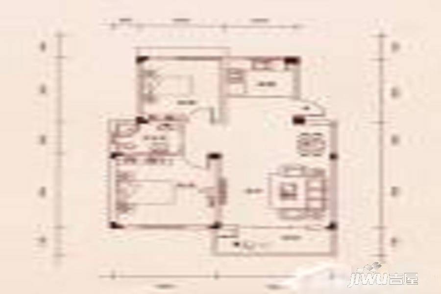 泰兴中兴和苑2室1厅1卫120㎡户型图