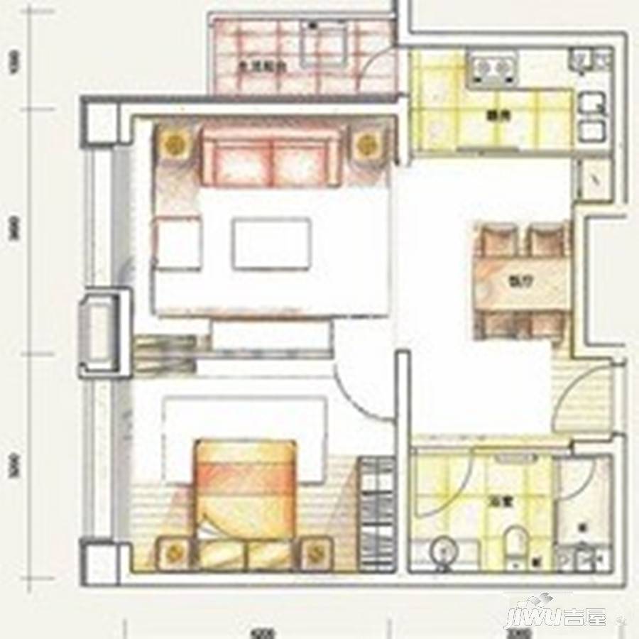 兴隆壹号3室2厅2卫120㎡户型图