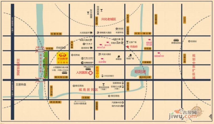 水润鑫都位置交通图图片