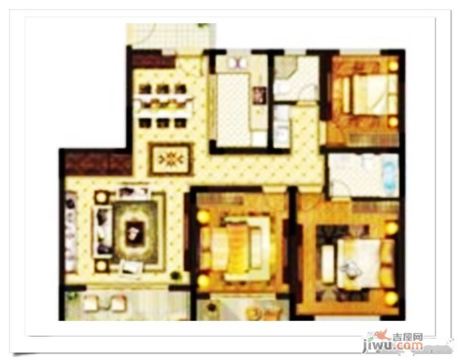 英莱达启发城3室2厅2卫120㎡户型图