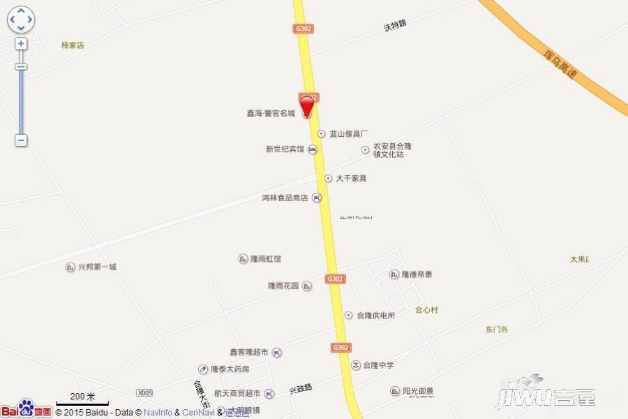 鑫海警官名城位置交通图图片