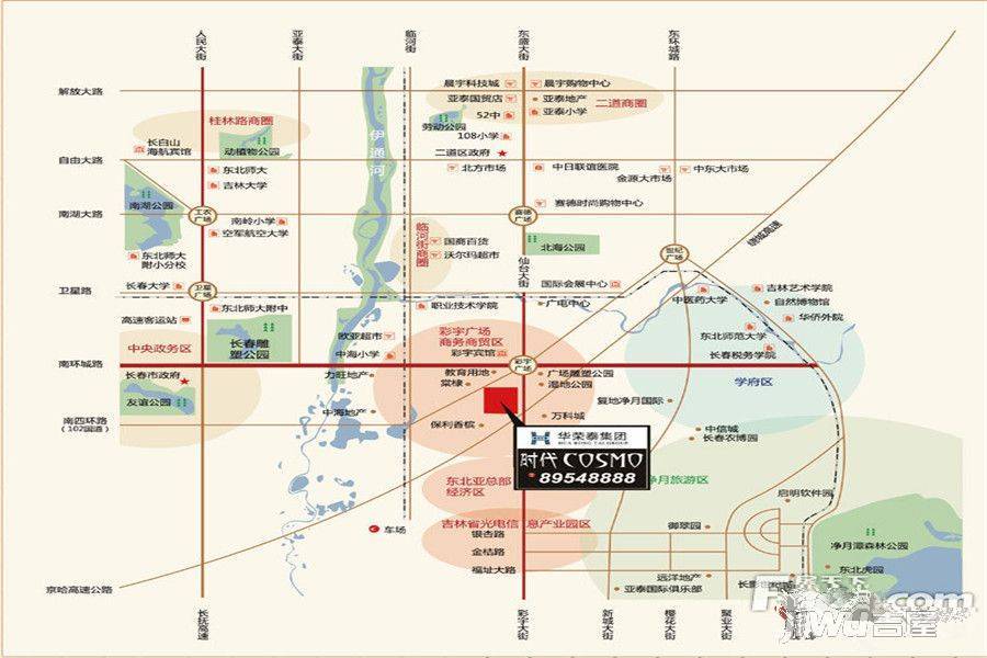 华荣泰时代COSMO位置交通图图片