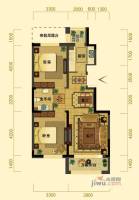 澳海東方1號2室2厅1卫88㎡户型图