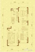 新星宇和顺2室2厅1卫83㎡户型图