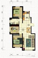 东城名苑3室2厅1卫110㎡户型图