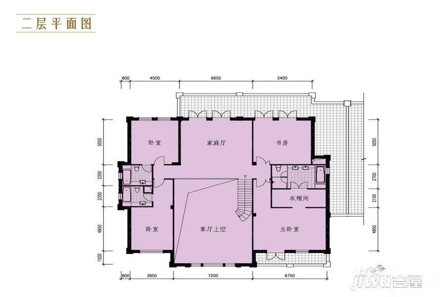 御翠园别墅3室4厅2卫460㎡户型图