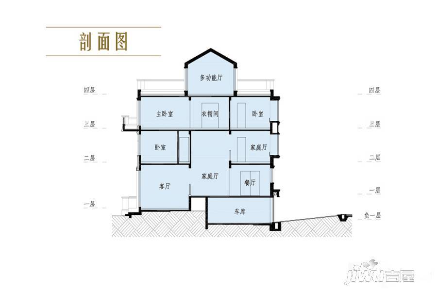 御翠园别墅4室5厅3卫358㎡户型图