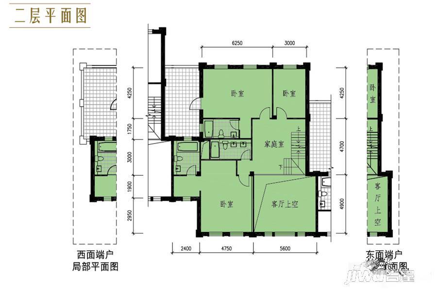 御翠园别墅4室5厅2卫403㎡户型图