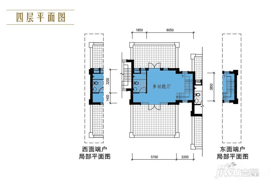 御翠园别墅3室4厅2卫338㎡户型图