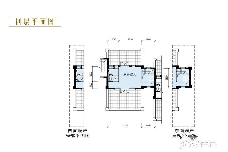 御翠园别墅4室5厅3卫358㎡户型图