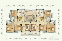 恒大首府3室2厅2卫135㎡户型图