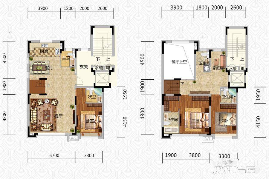 保利溪湖林语4室3厅5卫220㎡户型图