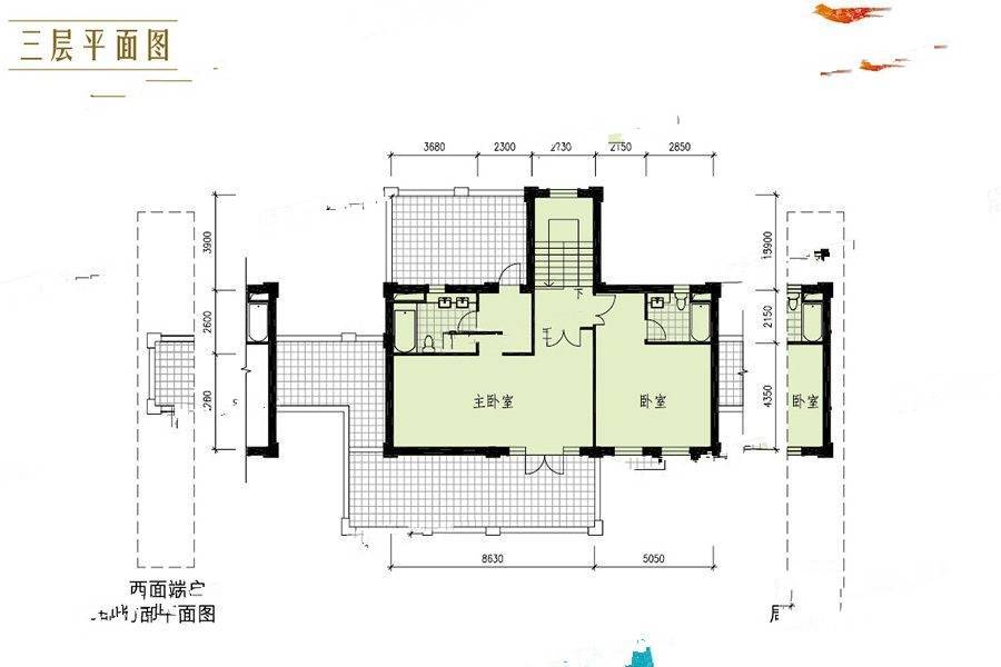 御翠园别墅5室3厅3卫460㎡户型图