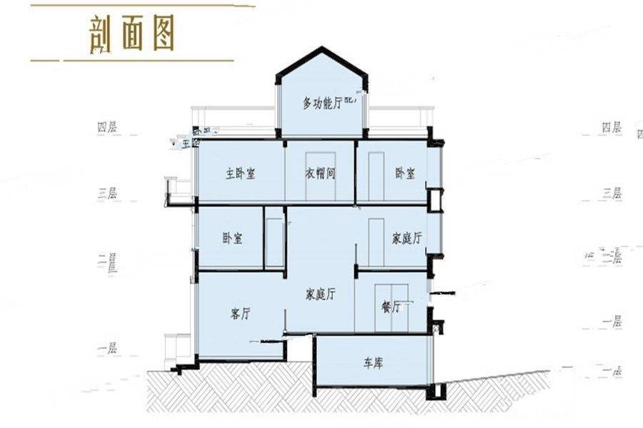 御翠园别墅5室5厅3卫358㎡户型图