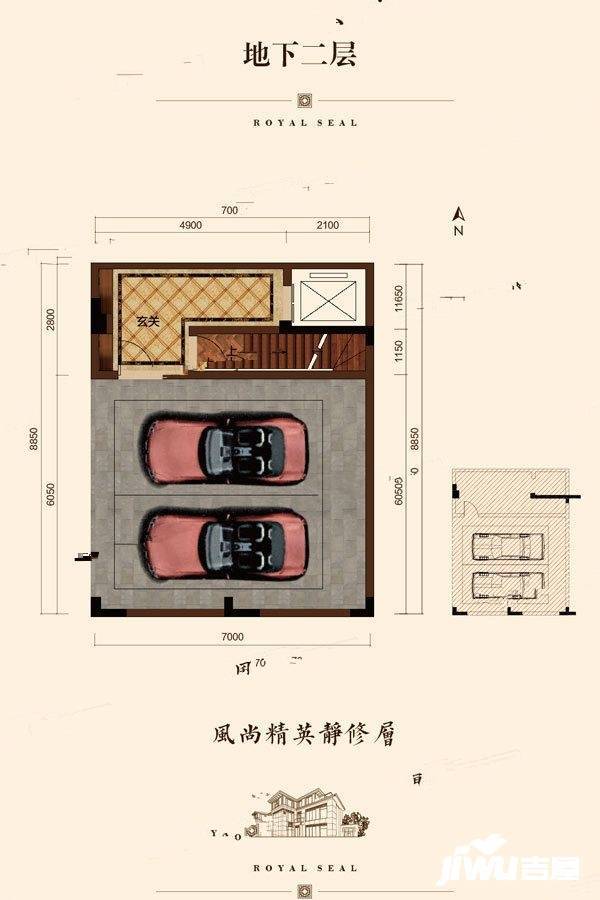 中海龙玺5室3厅4卫120㎡户型图