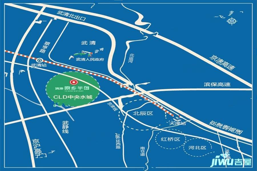 天津御湖庄园位置交通图图片