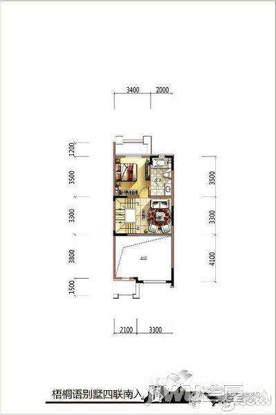 保利梧桐语2室2厅3卫170㎡户型图