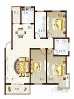 联太翡翠雅苑3室2厅1卫110㎡户型图