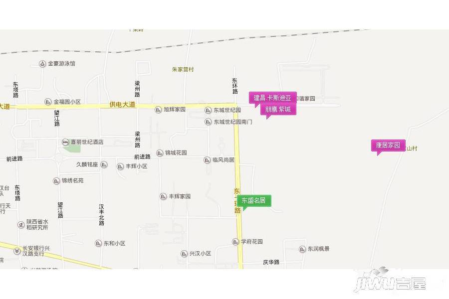 汉中汇锦城位置交通图图片