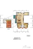 缙颐玫瑰庄园3室2厅1卫153㎡户型图