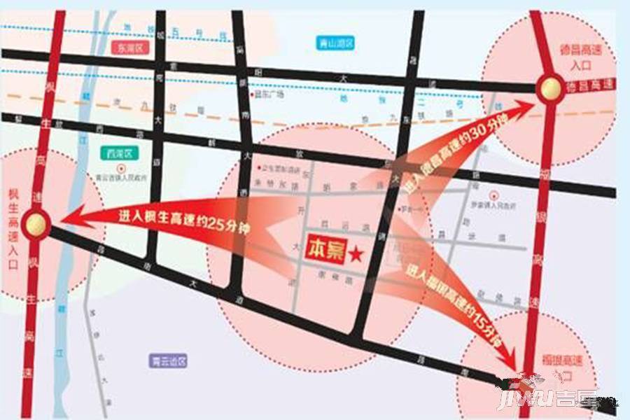 南昌轻纺城位置交通图