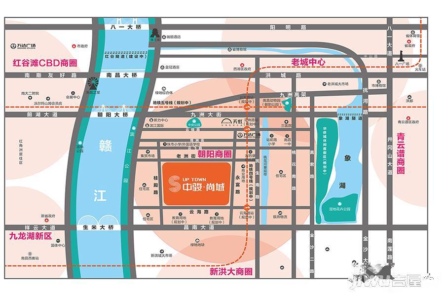 中骏尚城位置交通图图片