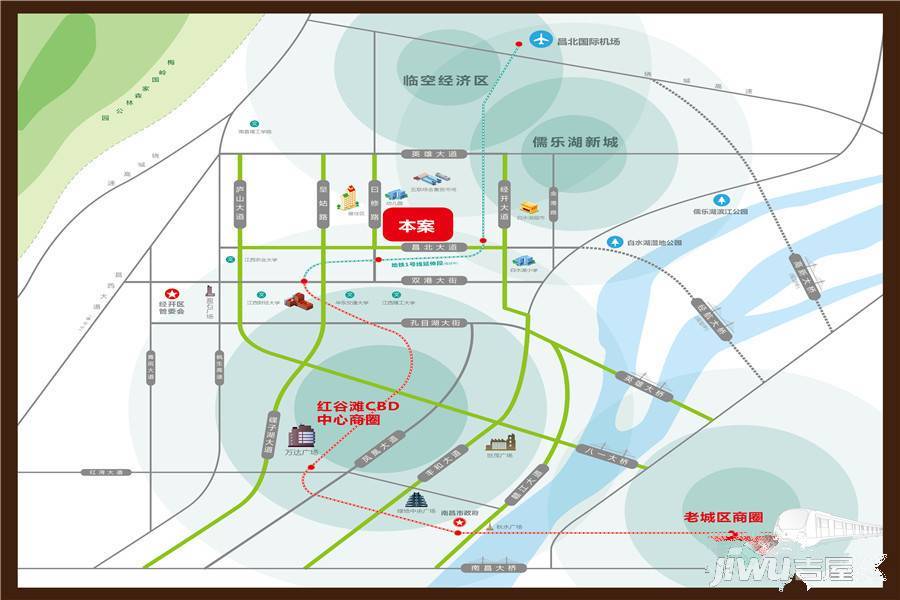 城泰枫华天成位置交通图