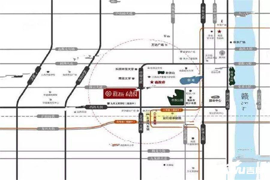 新力铂园位置交通图图片