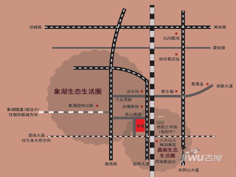梅湖香榭丽位置交通图图片