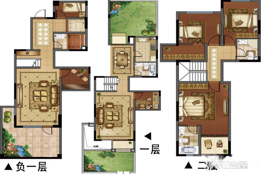 红谷十二庭珑庭4室2厅3卫152㎡户型图