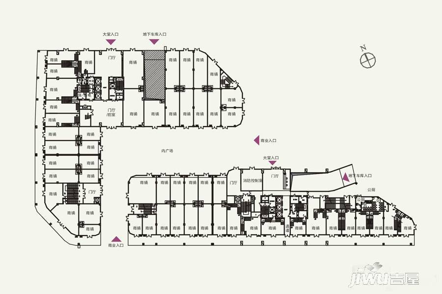 联泰7号广场普通住宅6022.1㎡户型图