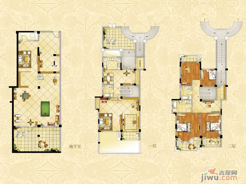 东方海德堡4室3厅3卫180㎡户型图