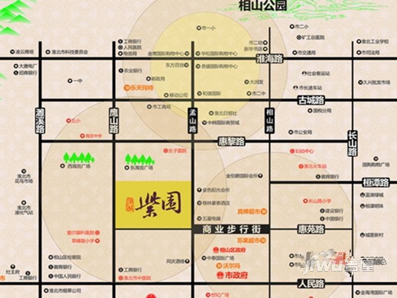 金冠紫园位置交通图