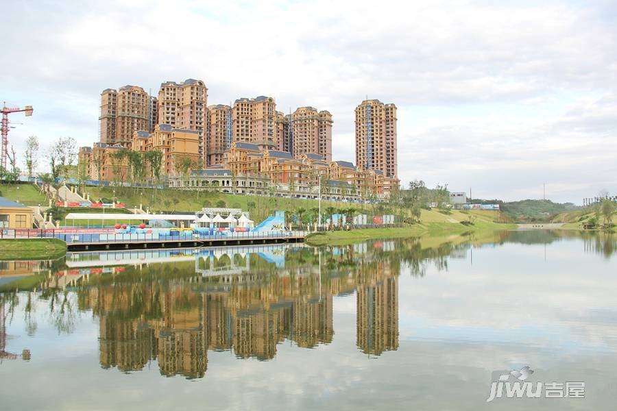 置信逸都仁湖花园实景图图片