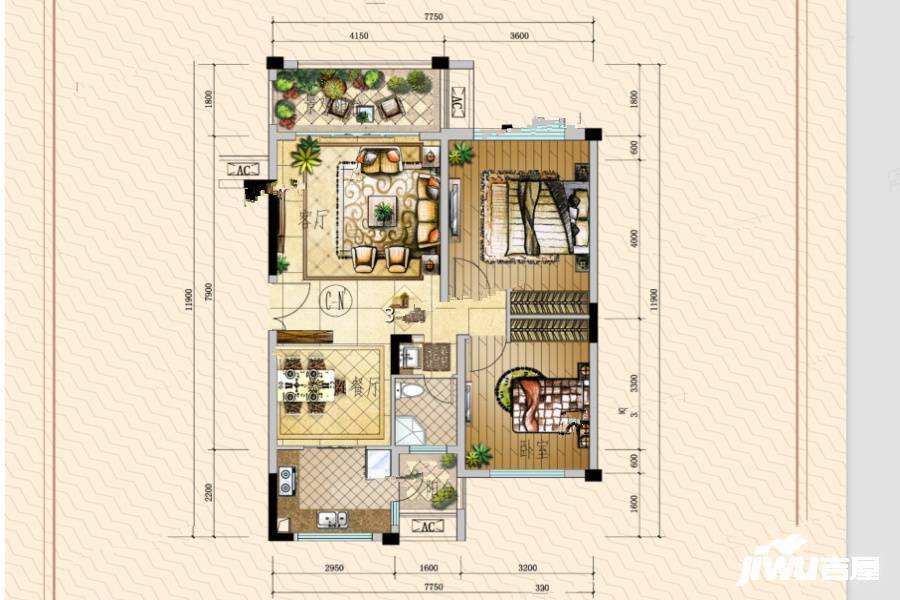 荣海温泉国际社区户型图