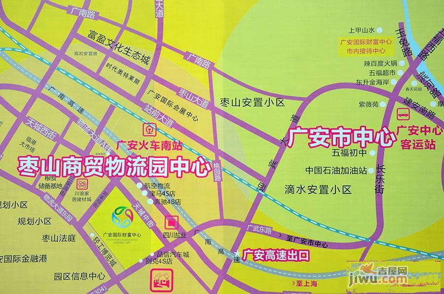 广安国际财富中心位置交通图图片