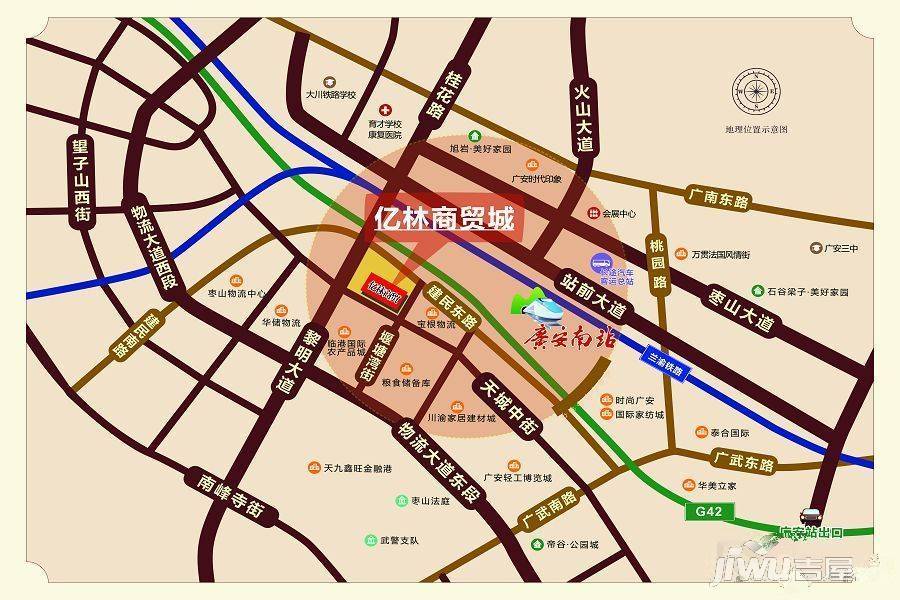 广安义乌国际小商品城位置交通图