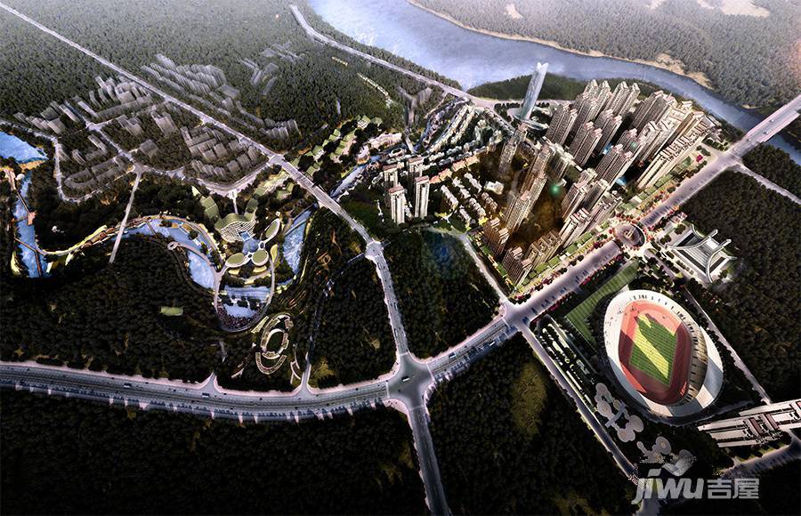锦绣山河低碳智慧新城规划图