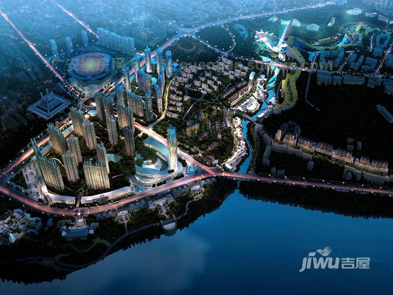 锦绣山河低碳智慧新城实景图图片