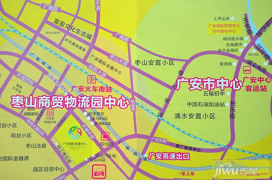 广安国际财富中心位置交通图图片