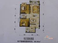 金安御景2室2厅1卫86㎡户型图