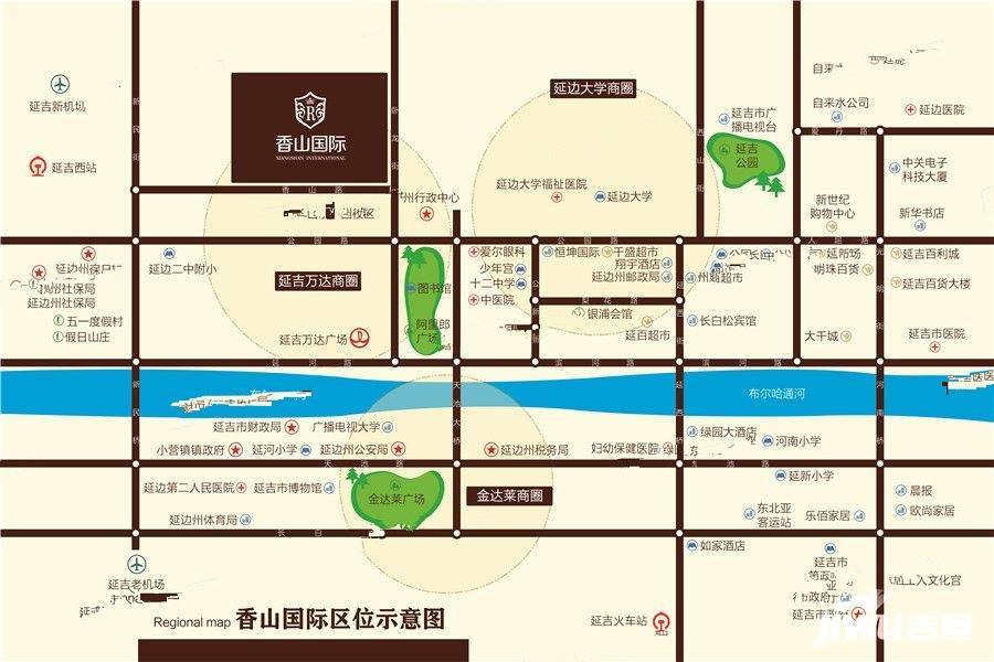 香山国际位置交通图图片